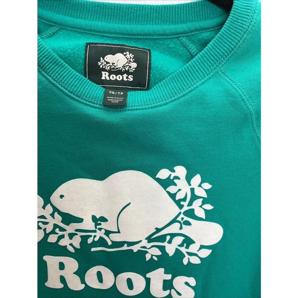 Roots Canada Women's Classic Graphic Crew Neck Long Sleeve Sweatshirt Size XS - Picture 4 of 5